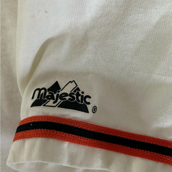 Vintage San Francisco Giants Jersey Cream Majestic MLB Baseball Inaugural Season - Picture 7 of 8